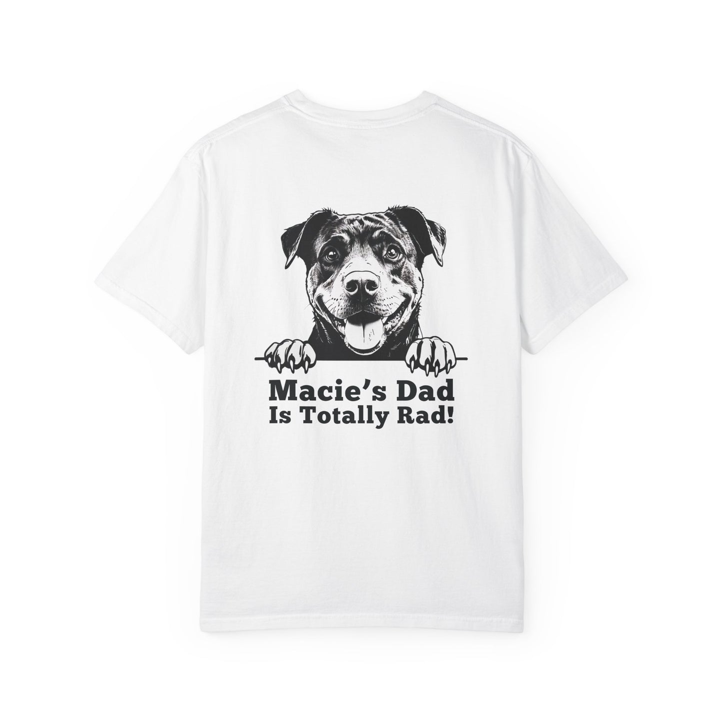 "Dog Dad Is Totally Rad!” Dog Dad Cotton Tee