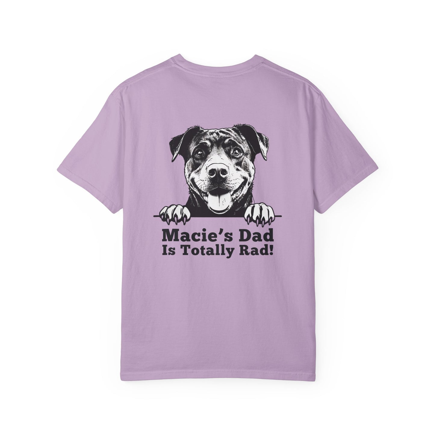 "Dog Dad Is Totally Rad!” Dog Dad Cotton Tee