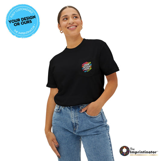 Custom Comfort Colors® Pocket Cotton Tee — back view