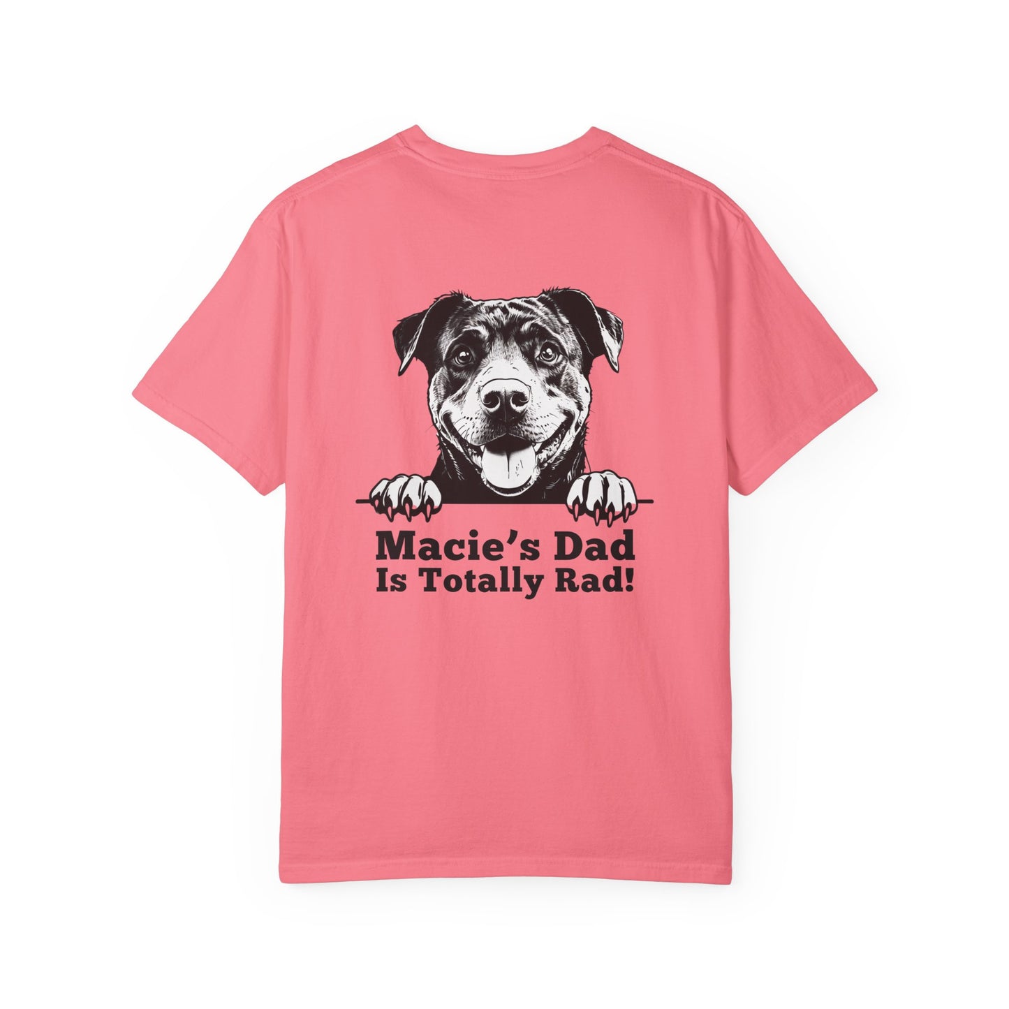 "Dog Dad Is Totally Rad!” Dog Dad Cotton Tee