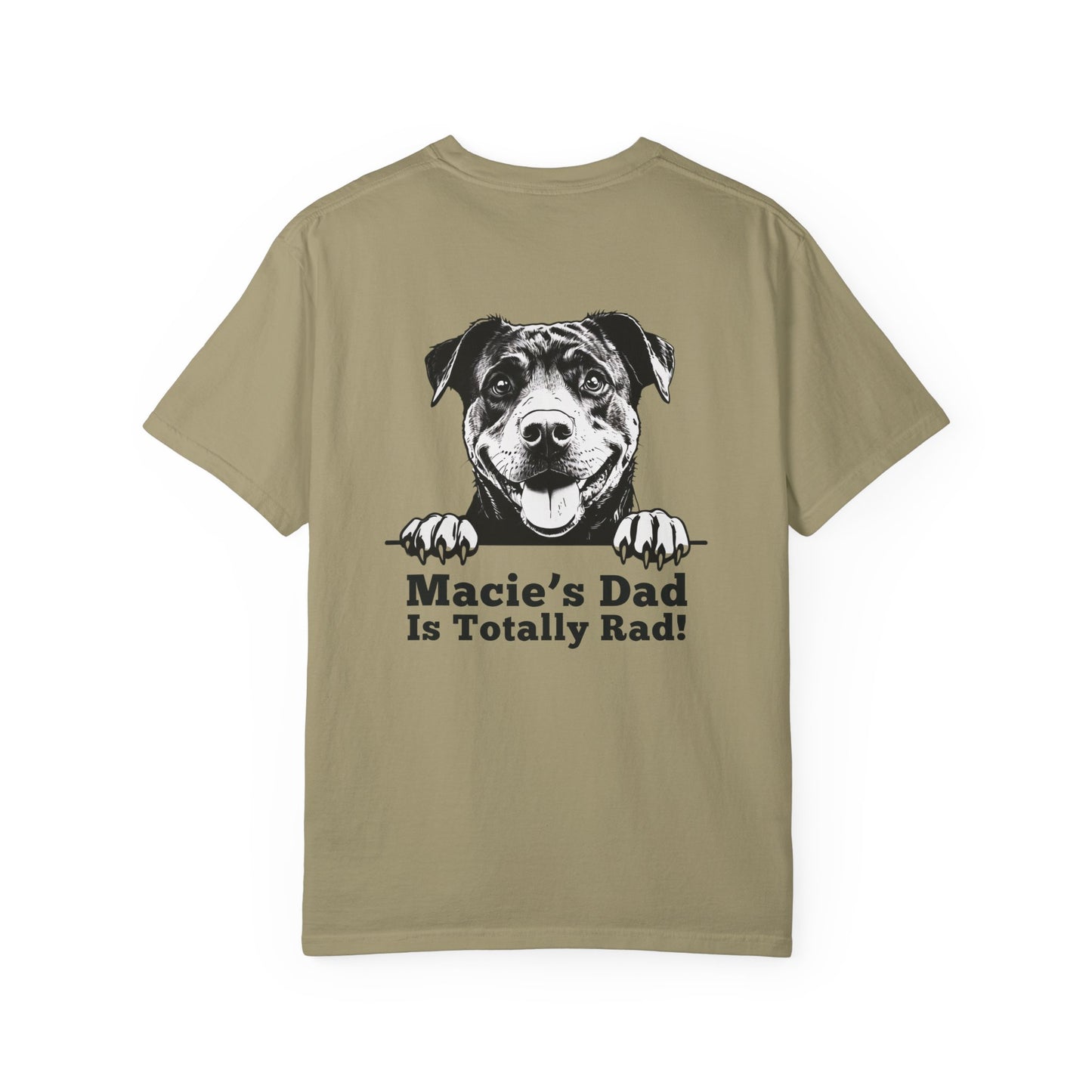 "Dog Dad Is Totally Rad!” Dog Dad Cotton Tee