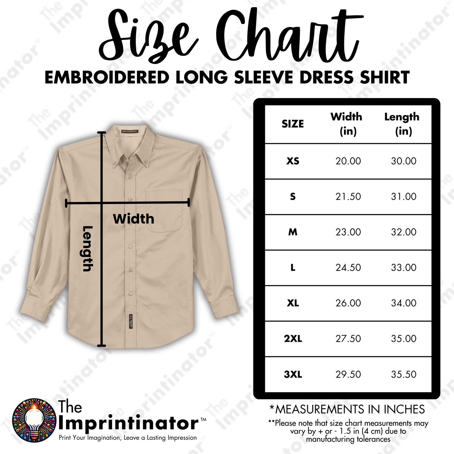 Embroidered Long Sleeve Dress Shirt | Shevlin Construction — view 9
