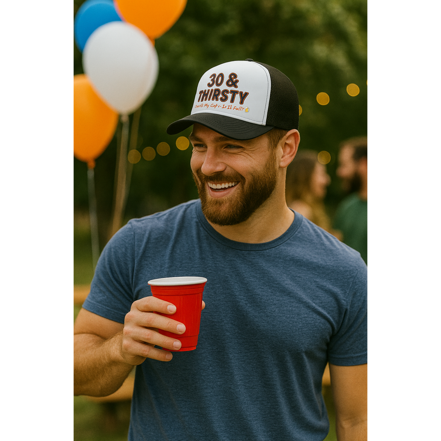 30 & Thirsty Trucker Hat