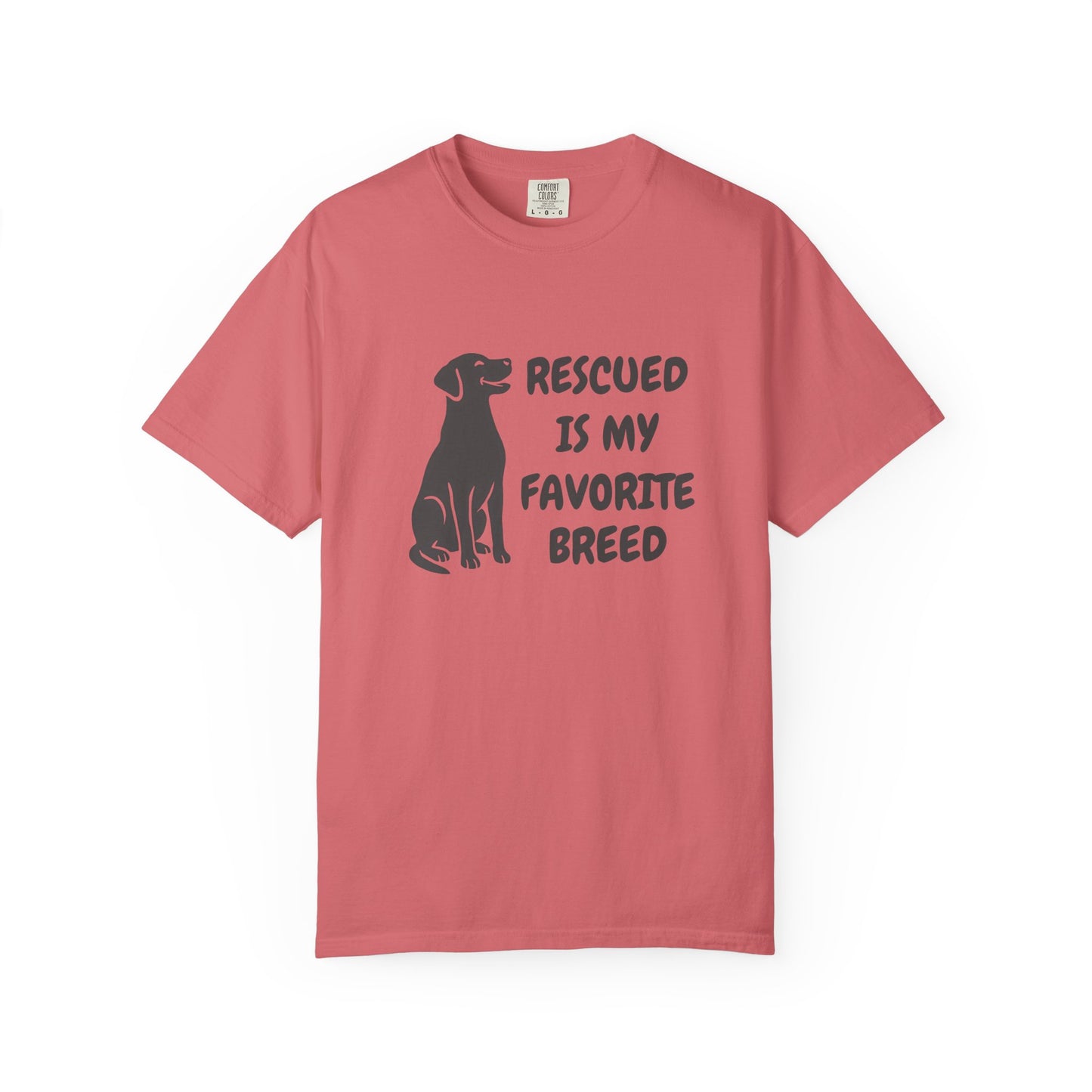"Rescued Is My Favorite Breed" Cotton Tee