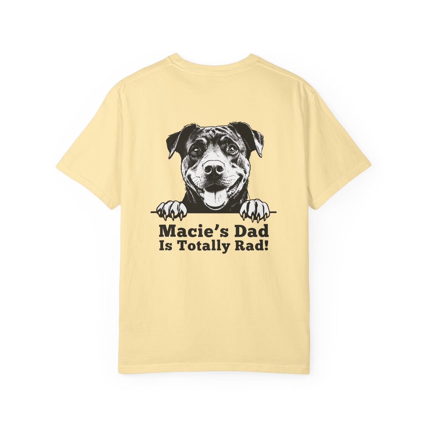 "Dog Dad Is Totally Rad!” Dog Dad Cotton Tee