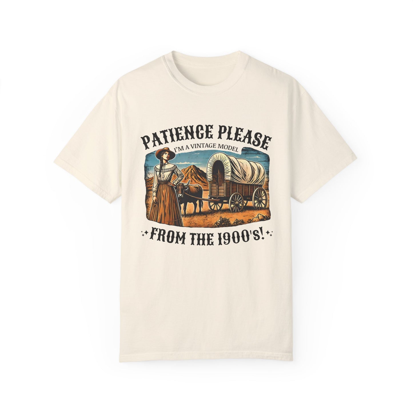 'Patience Please, I'm A Vintage Model From the 1900s' Cotton Tee