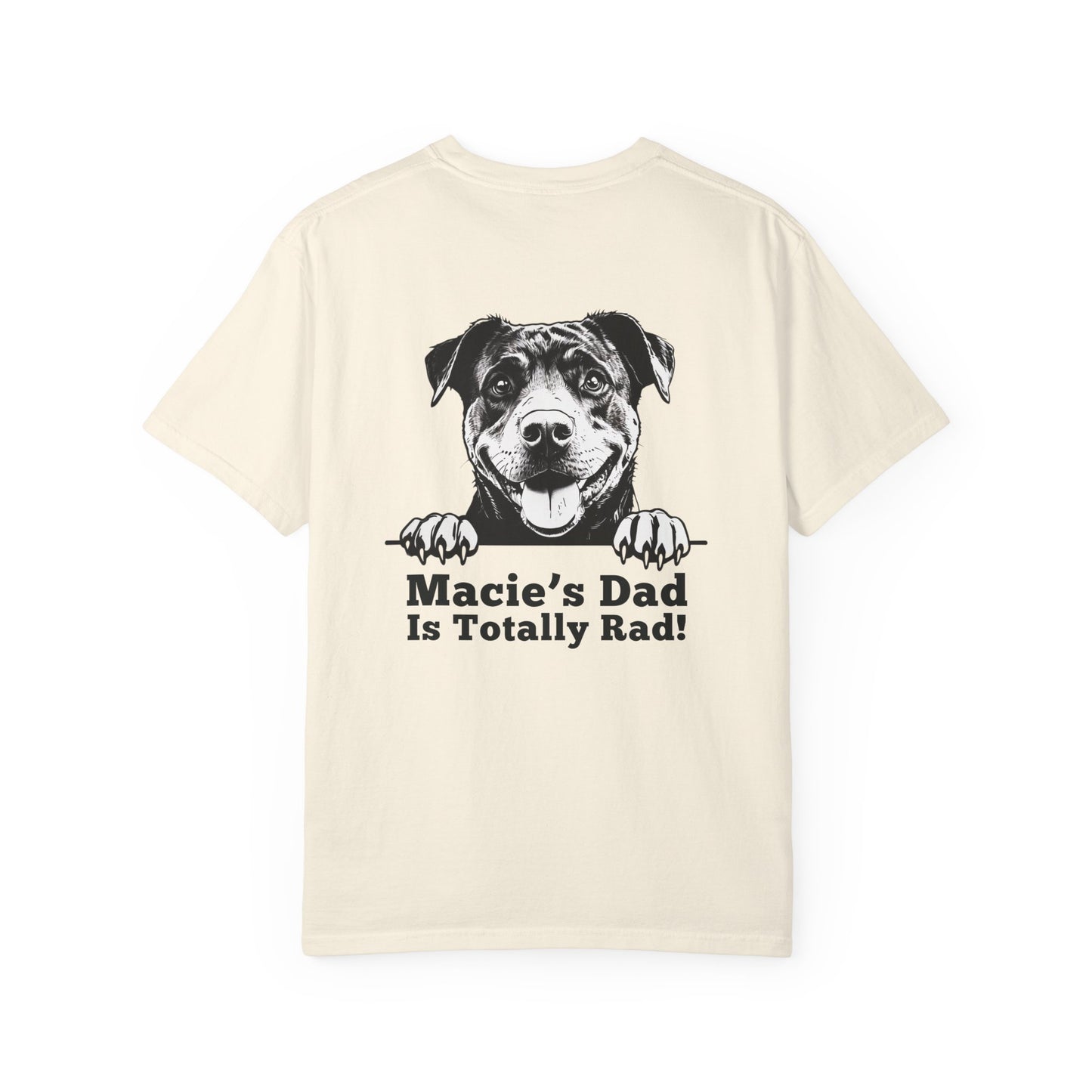 "Dog Dad Is Totally Rad!” Dog Dad Cotton Tee