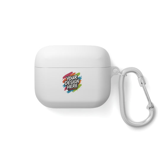 Custom AirPods Case Cover featuring full-wrap print by The Imprintinator™ on white background.
