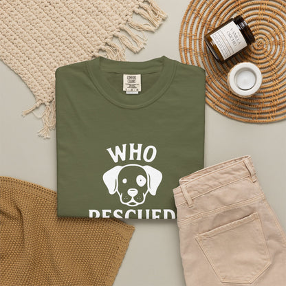 'Who Rescued Who?' Cotton T-Shirt