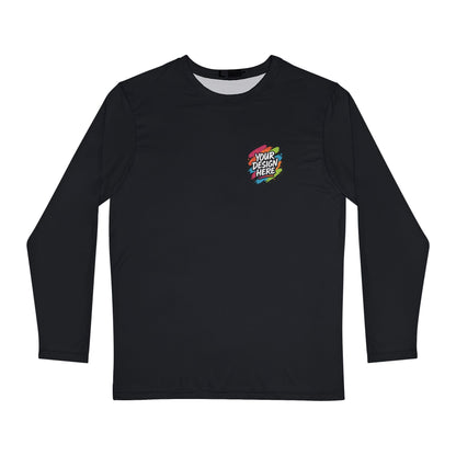 Custom Brushed Polyester Long Sleeve Tee — main product image