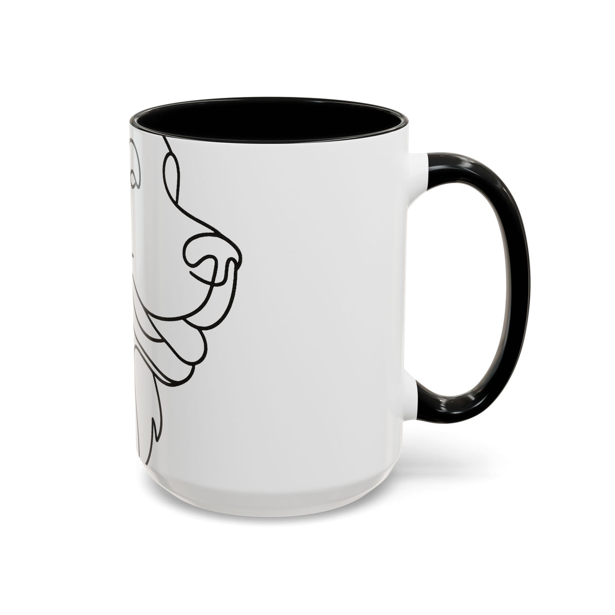 One-Line Pet Portrait – DYO Accent Mug — view 20