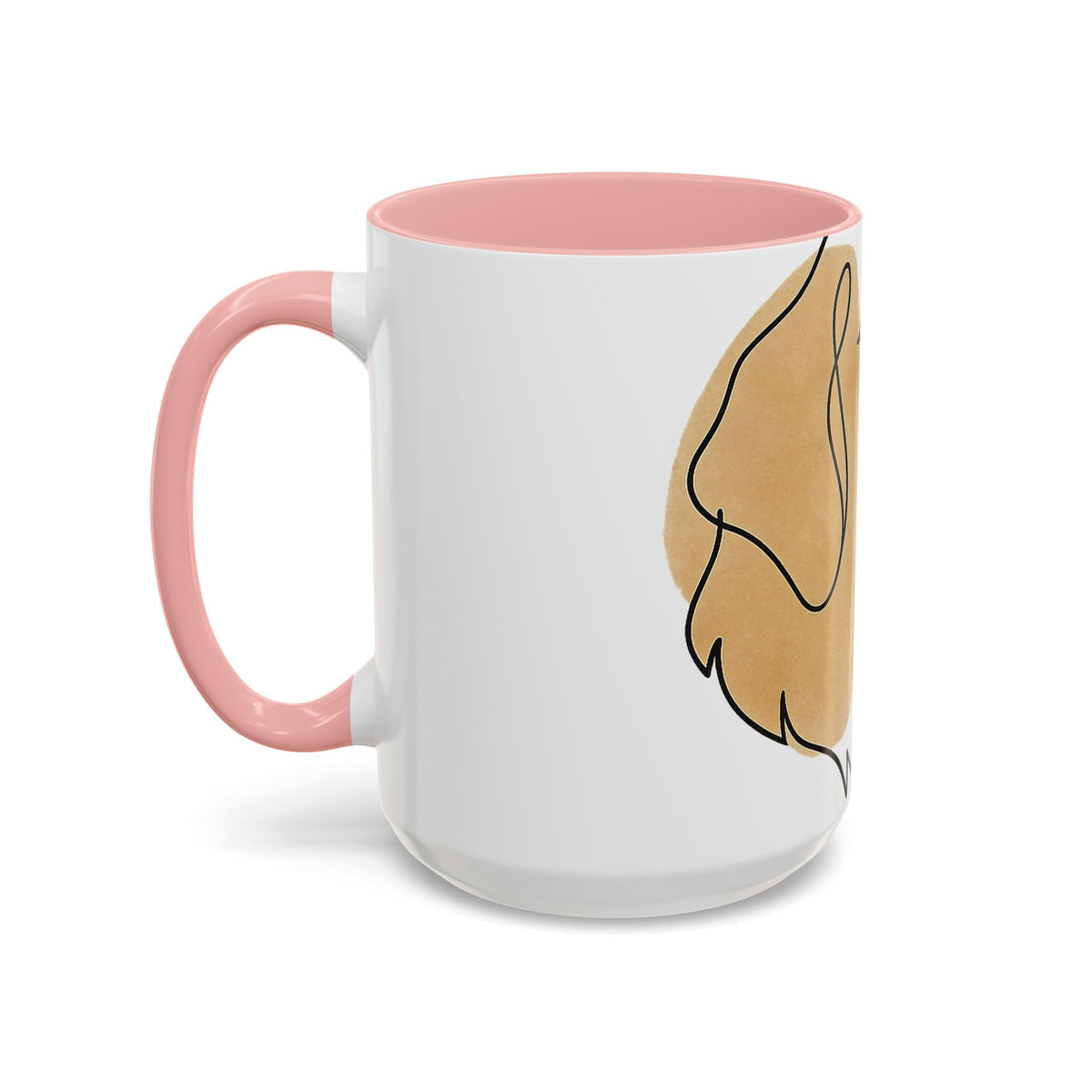 One-Line Pet Portrait – DYO Accent Mug — view 24