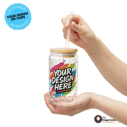 Custom Sipper Glass (16oz) — detail view