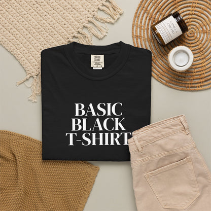 Basic Black Cotton T-Shirt