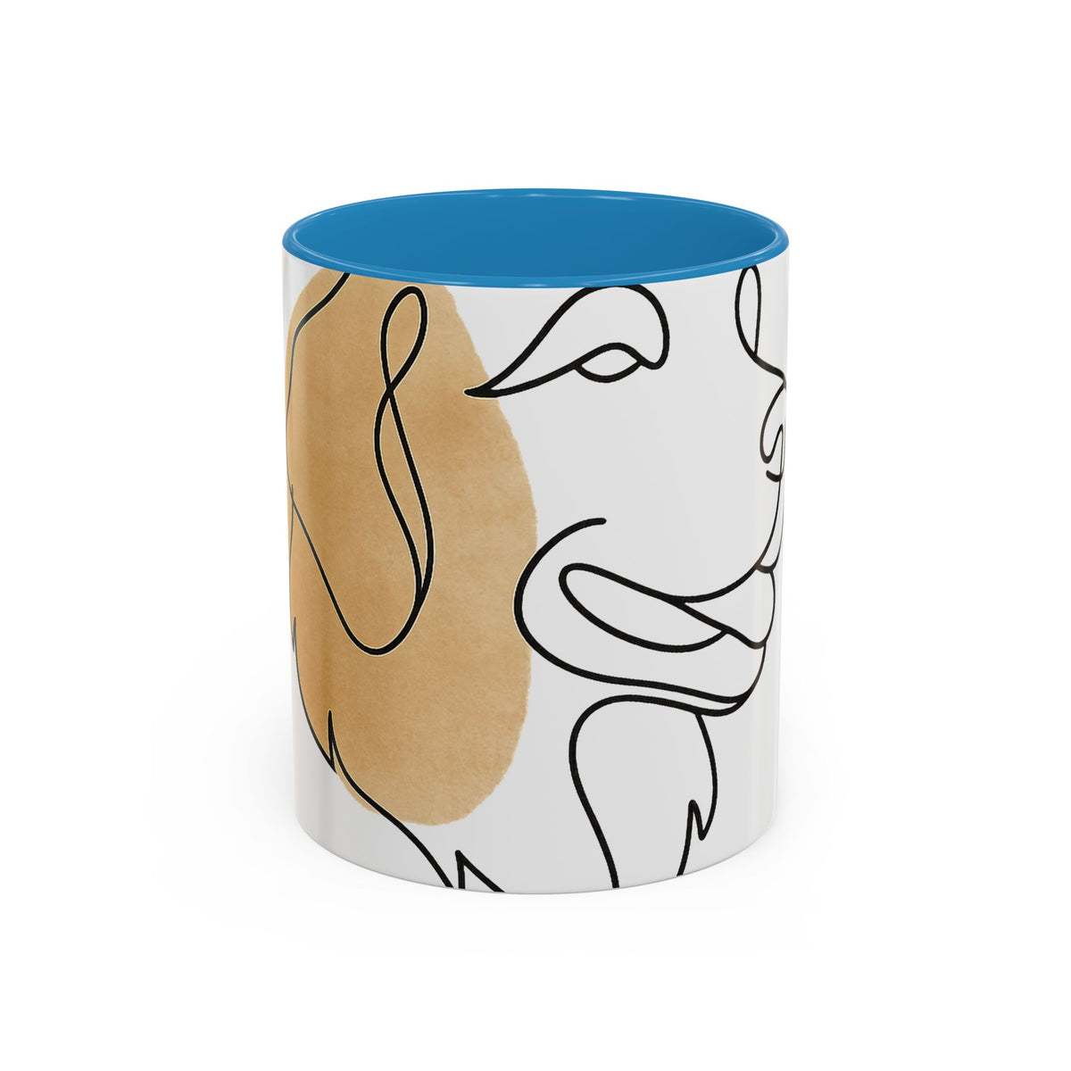 One-Line Pet Portrait – DYO Accent Mug — view 6