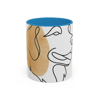 One-Line Pet Portrait – DYO Accent Mug — view 6