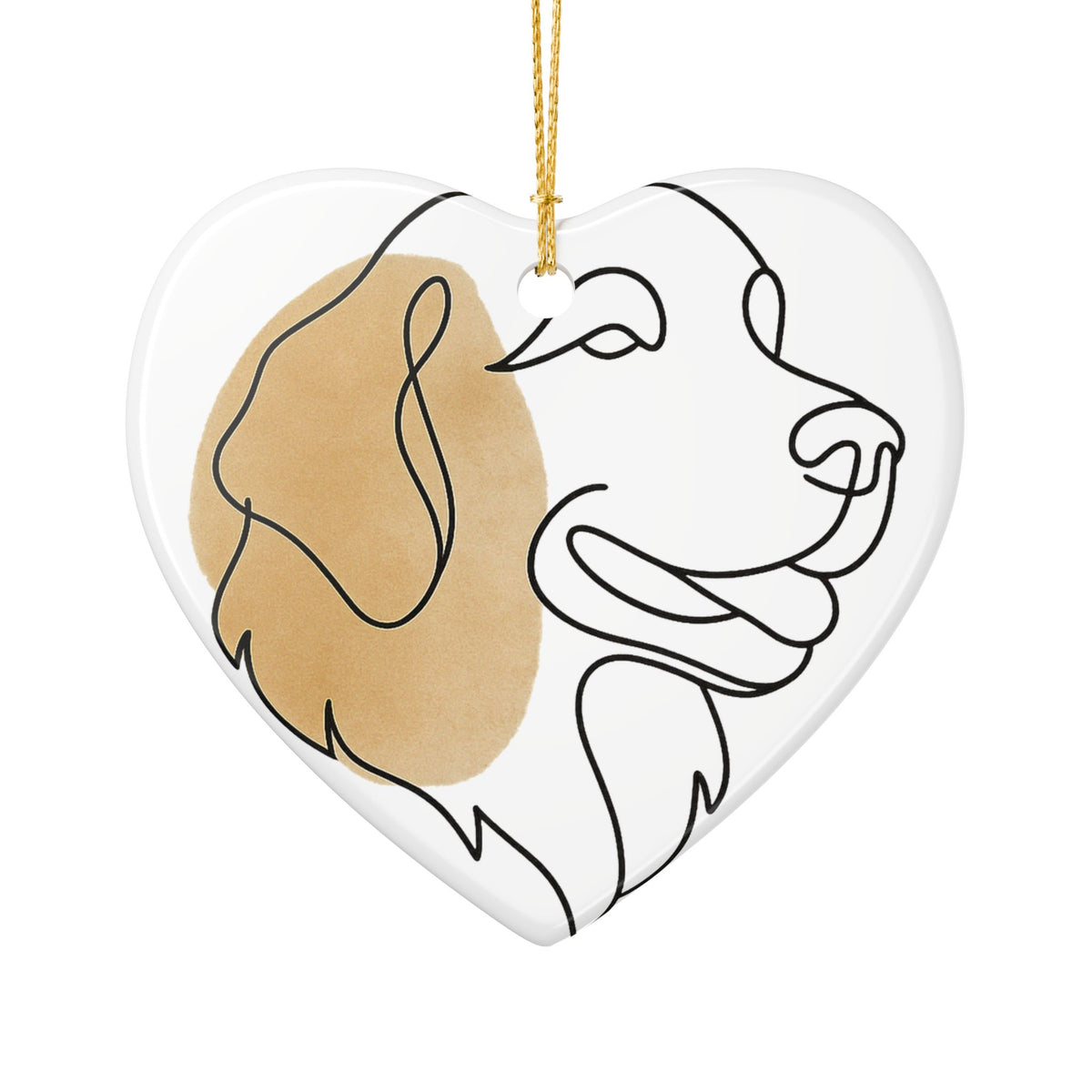 One-Line Pet Portrait – DYO Ceramic Ornament