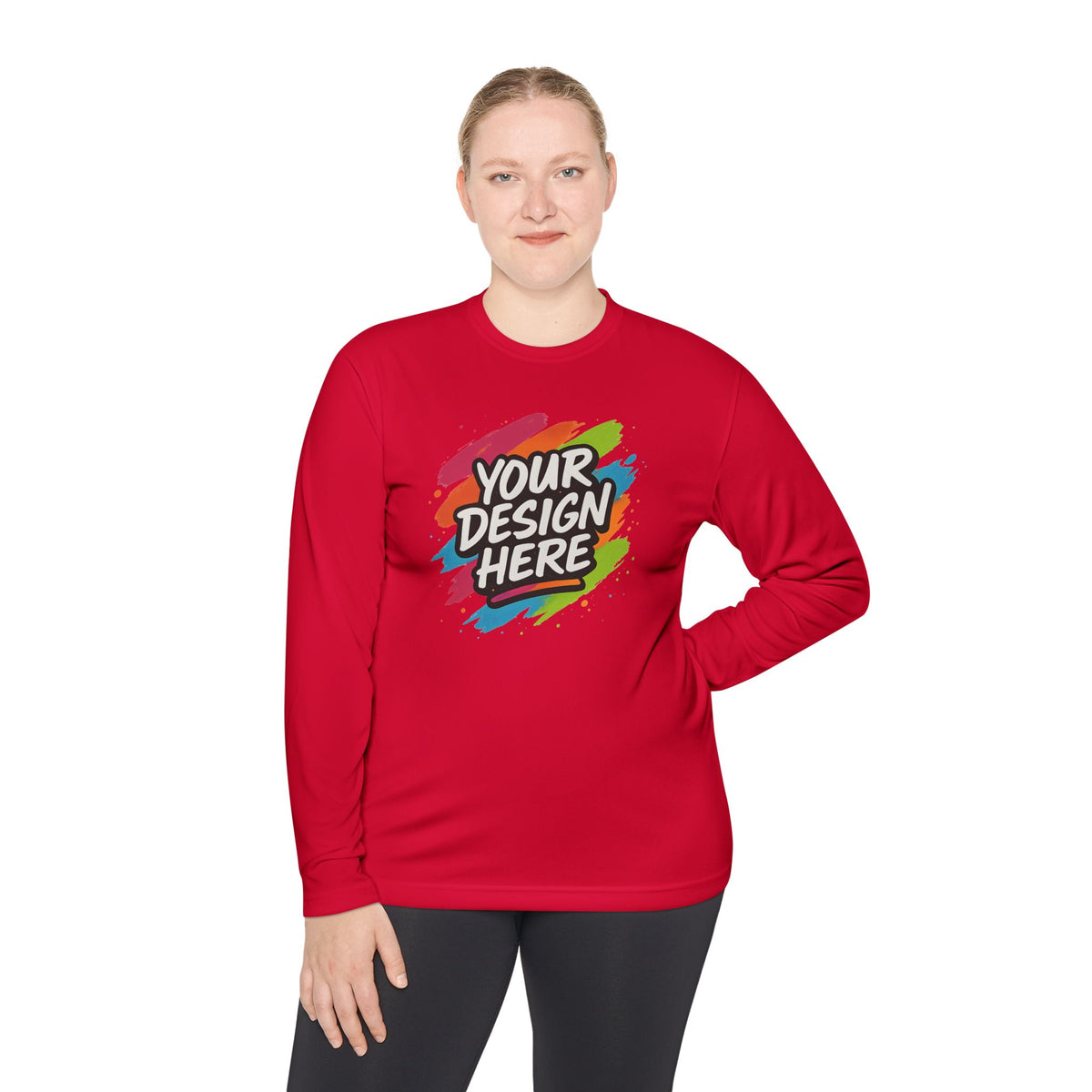 Custom Moisture-Wicking Long Sleeve Tee — view 65