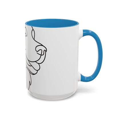One-Line Pet Portrait – DYO Accent Mug — view 26