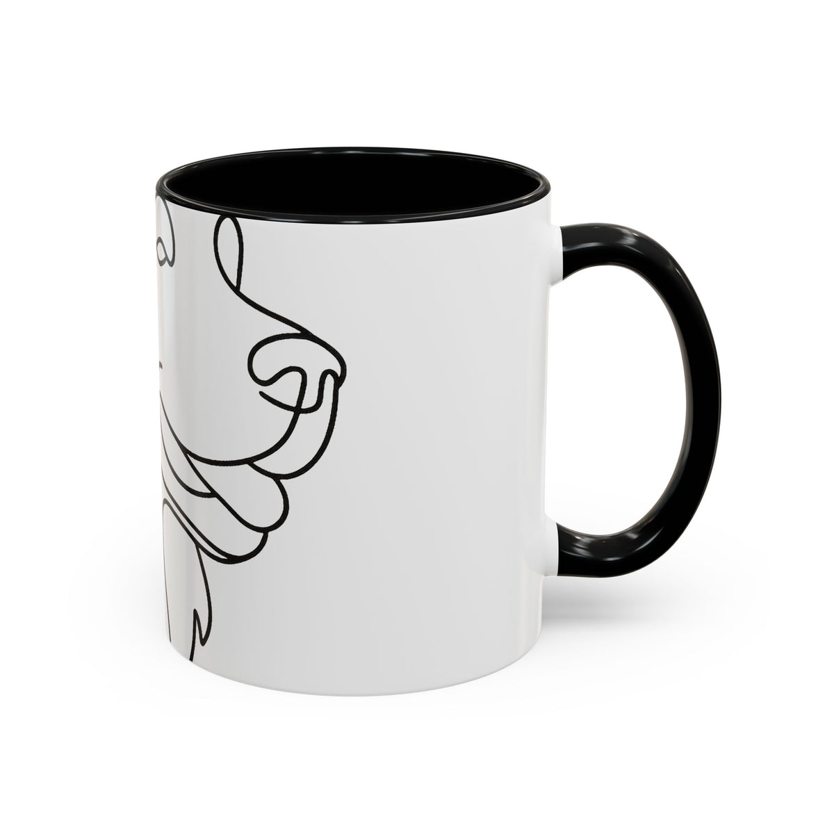 One-Line Pet Portrait – DYO Accent Mug — view 11