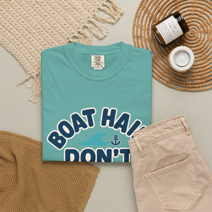 'Boat Hair Don't Care' Cotton T-Shirt — view 16