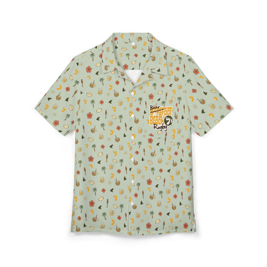 Beerfoot Beach 7’s Rugby Hawaiian Shirt w/ Pocket (Sage Green)