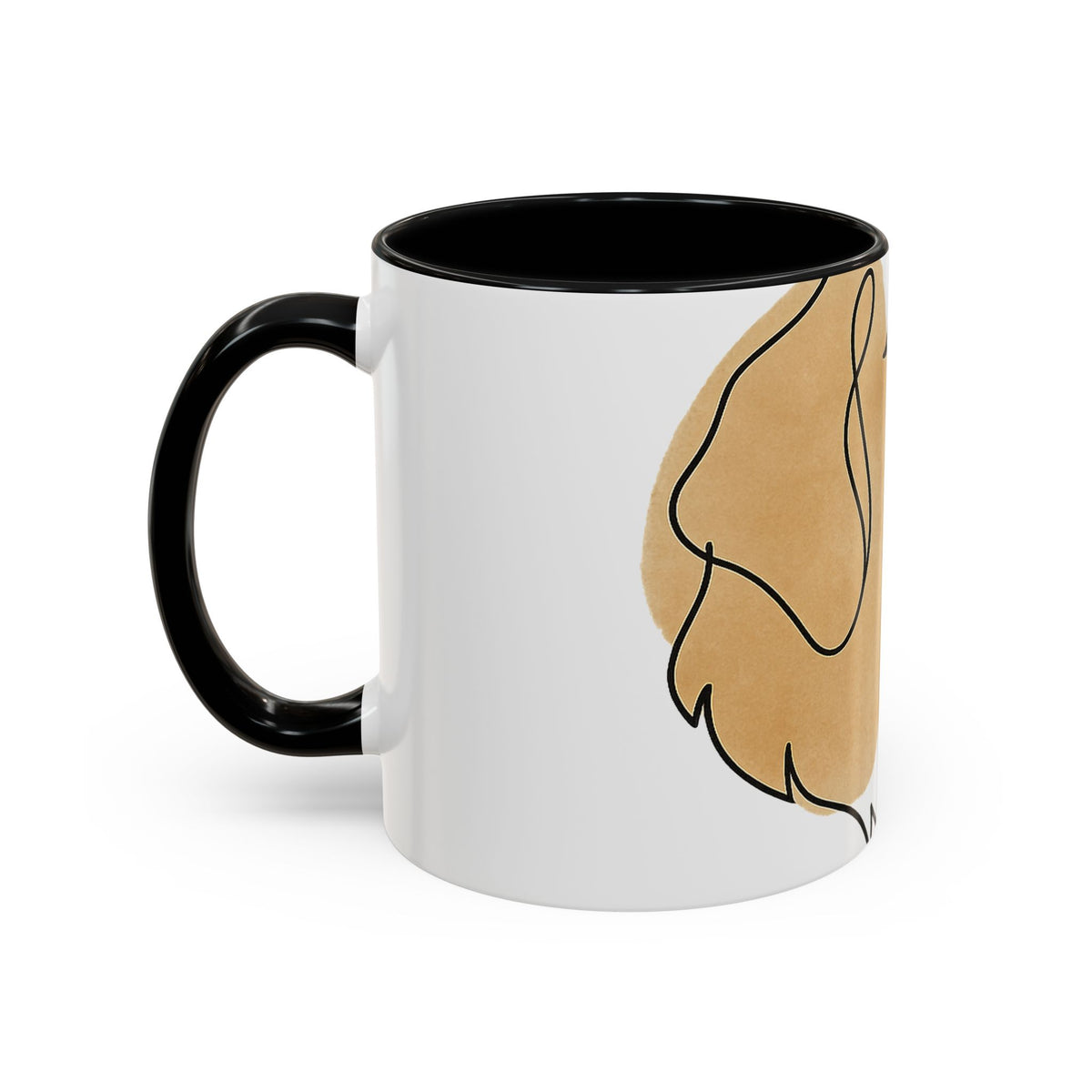 One-Line Pet Portrait – DYO Accent Mug — view 12