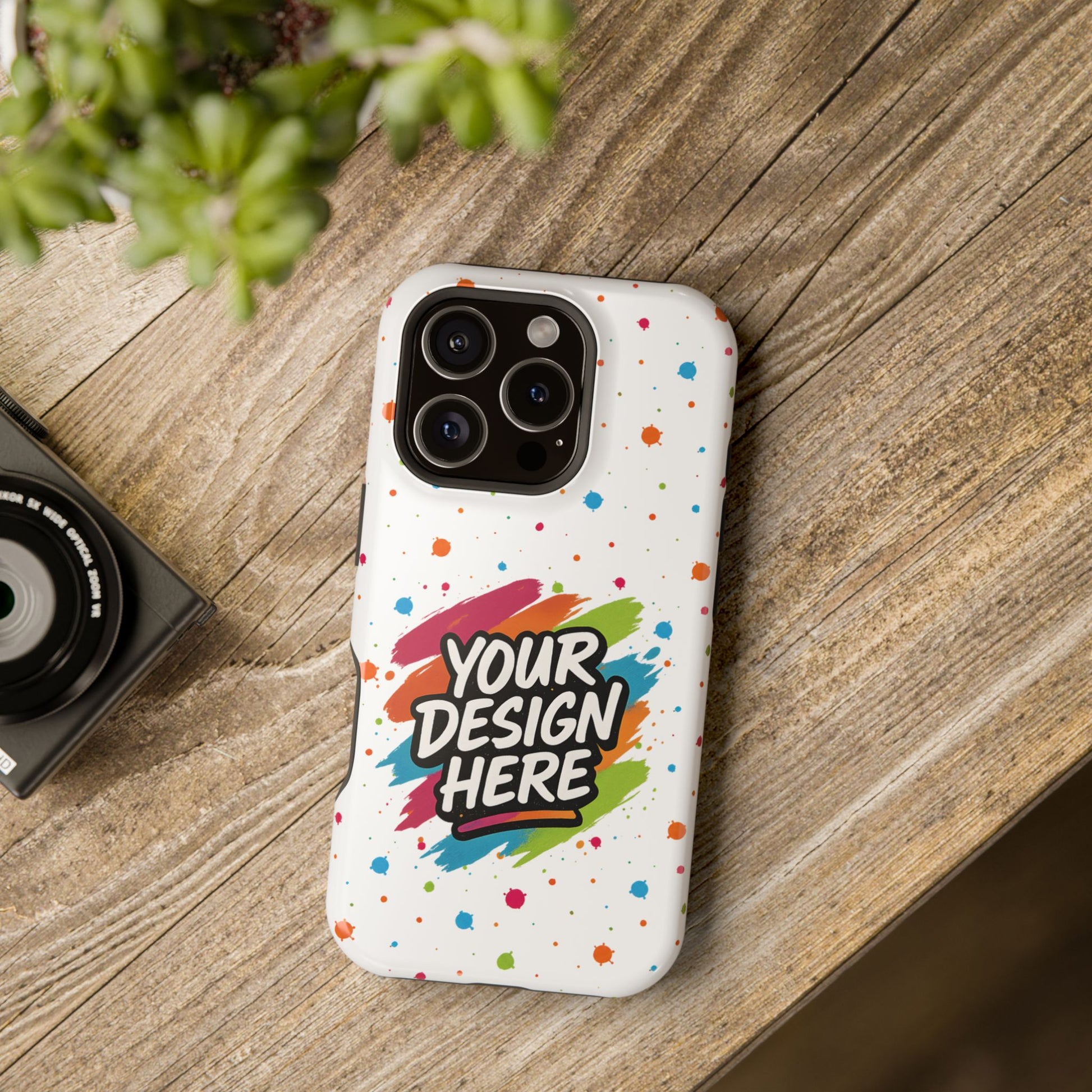 Custom Magnetic iPhone Case — back view
