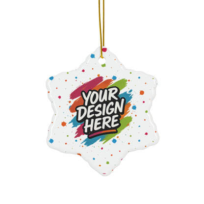 Custom Ceramic Ornament | 4 Shapes