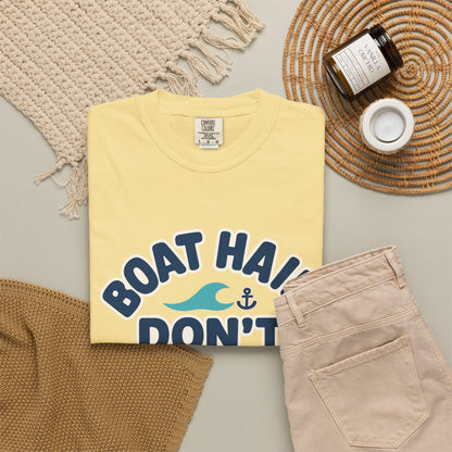 'Boat Hair Don't Care' Cotton T-Shirt — view 13