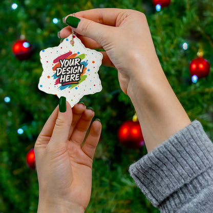 Custom Ceramic Ornament | 4 Shapes