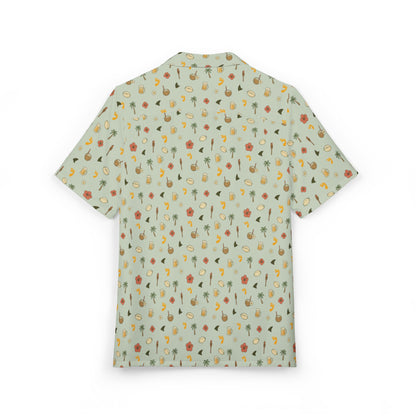 Beerfoot Beach 7’s Rugby Hawaiian Shirt w/ Pocket (Sage Green)