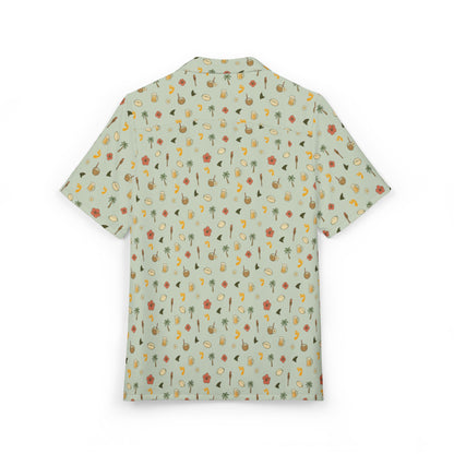 Beerfoot Beach 7’s Rugby Hawaiian Shirt w/ Pocket (Sage Green)