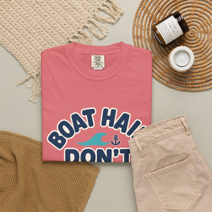 'Boat Hair Don't Care' Cotton T-Shirt — view 22