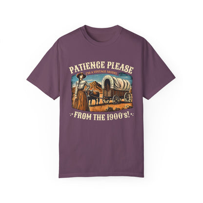 'Patience Please, I'm A Vintage Model From the 1900s' Cotton Tee
