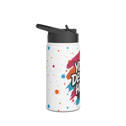 Custom Water Bottle with Handle & Flip-Up Lid