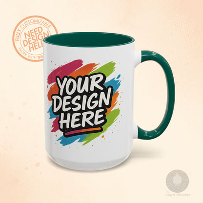 Custom Colorful Ceramic Mug – 11oz & 15oz