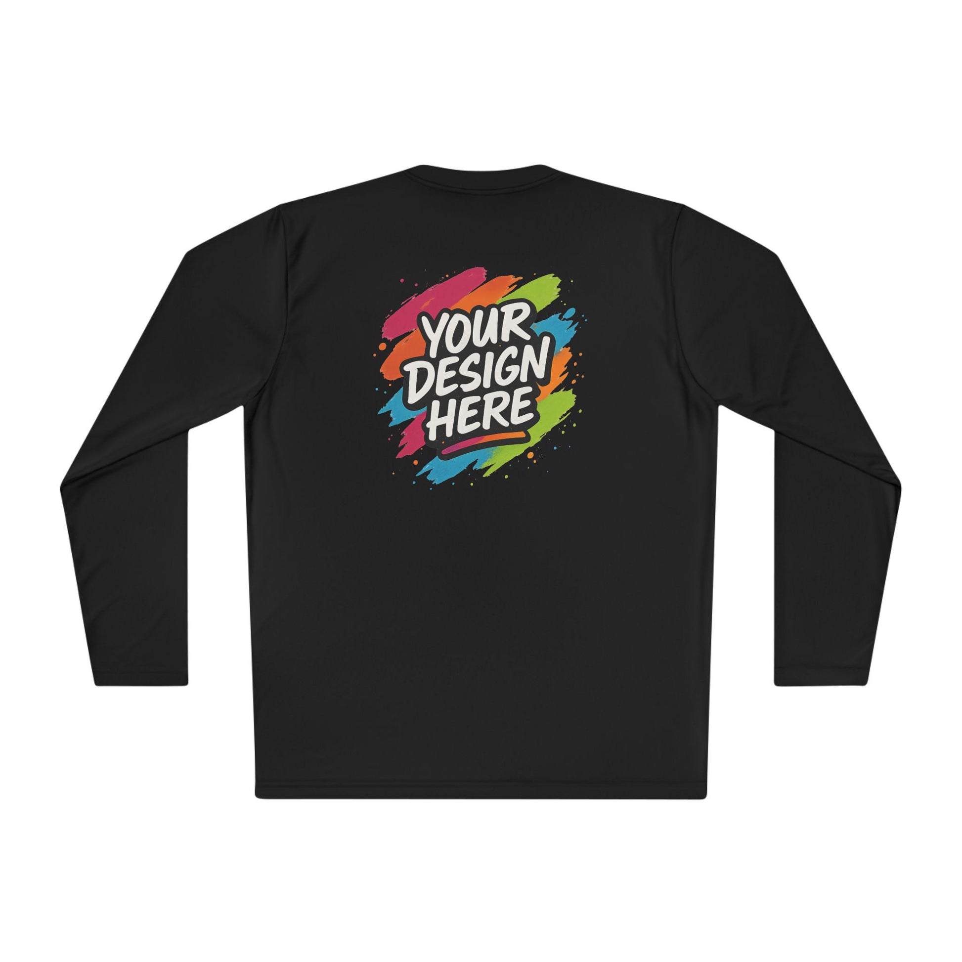 Custom Moisture-Wicking Long Sleeve Tee — detail view