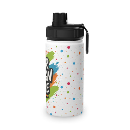Custom Water Bottle with Handle & Sports Lid
