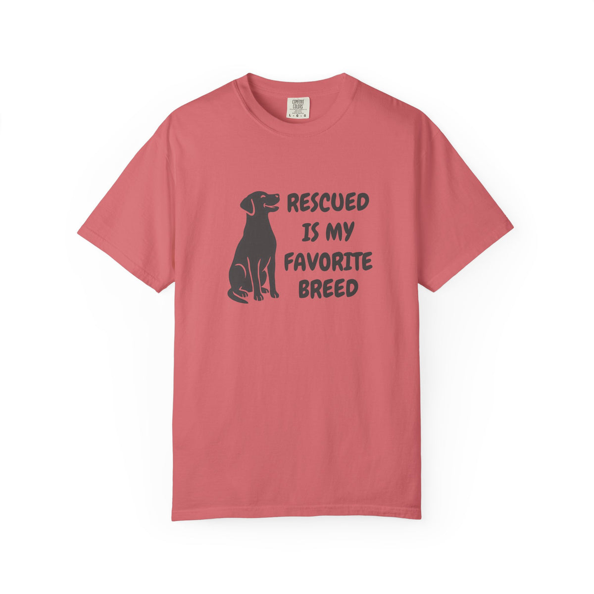 "Rescued Is My Favorite Breed" Cotton T-Shirt