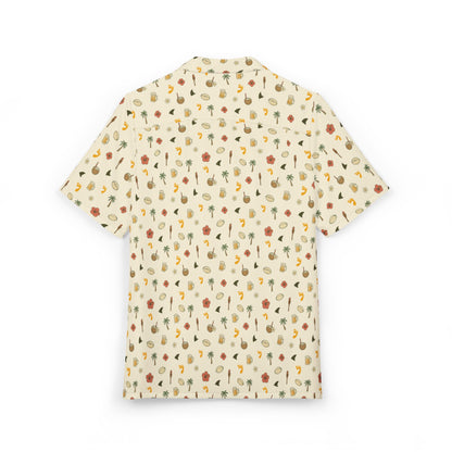 Beerfoot Beach 7’s Rugby Hawaiian Shirt w/ Pocket (Buttermilk Beige)