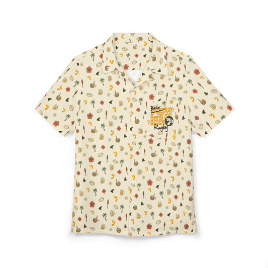 Beerfoot Beach 7’s Rugby Hawaiian Shirt w/ Pocket (Buttermilk Beige)