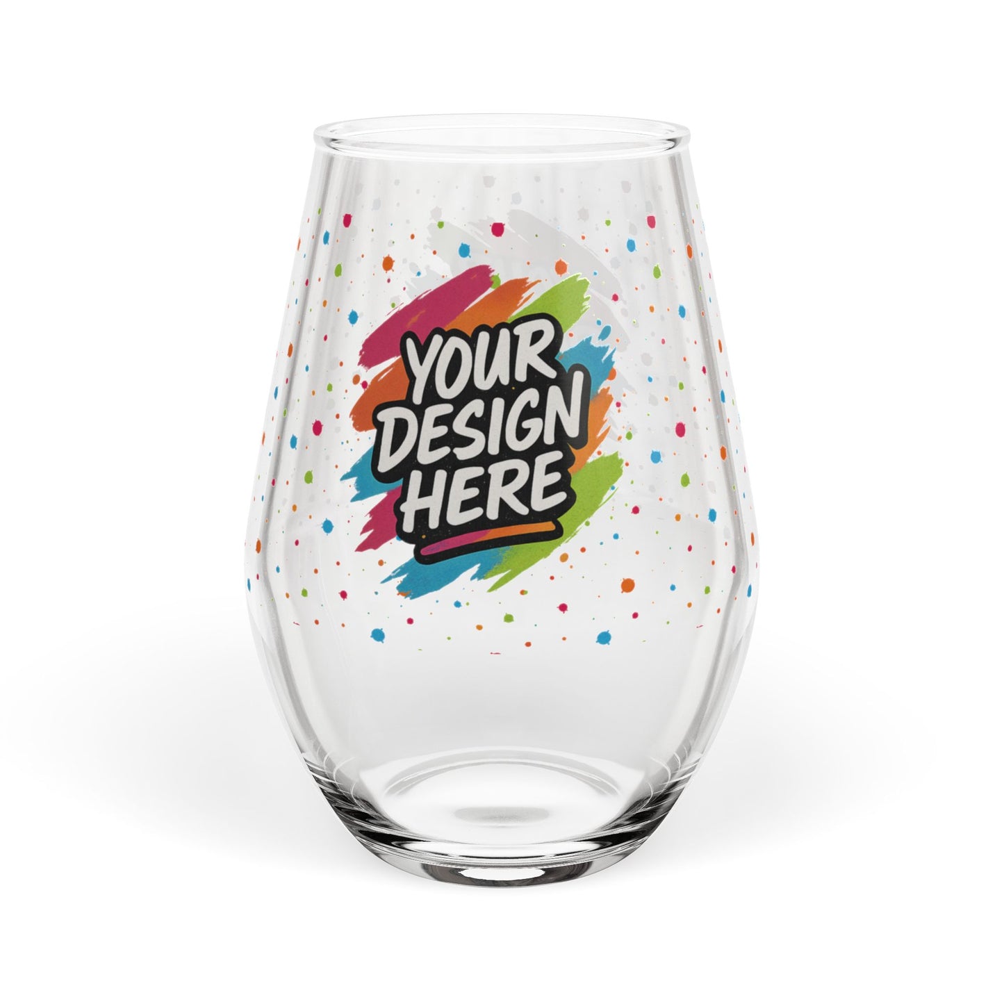 Custom Stemless Wine Glass
