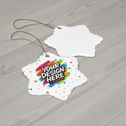Custom Ceramic Ornament | 4 Shapes