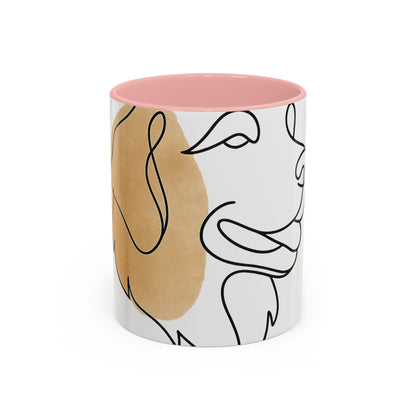One-Line Pet Portrait – DYO Accent Mug — view 7