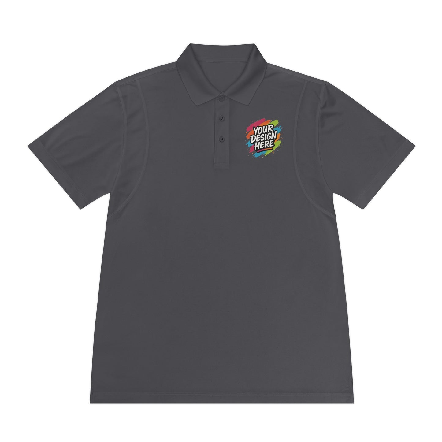 Custom Men's Polo — back view