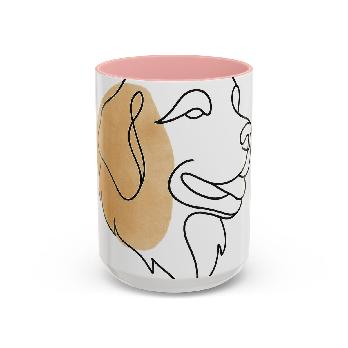 One-Line Pet Portrait – DYO Accent Mug — view 9