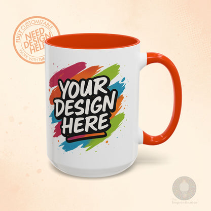 Custom Colorful Ceramic Mug – 11oz & 15oz