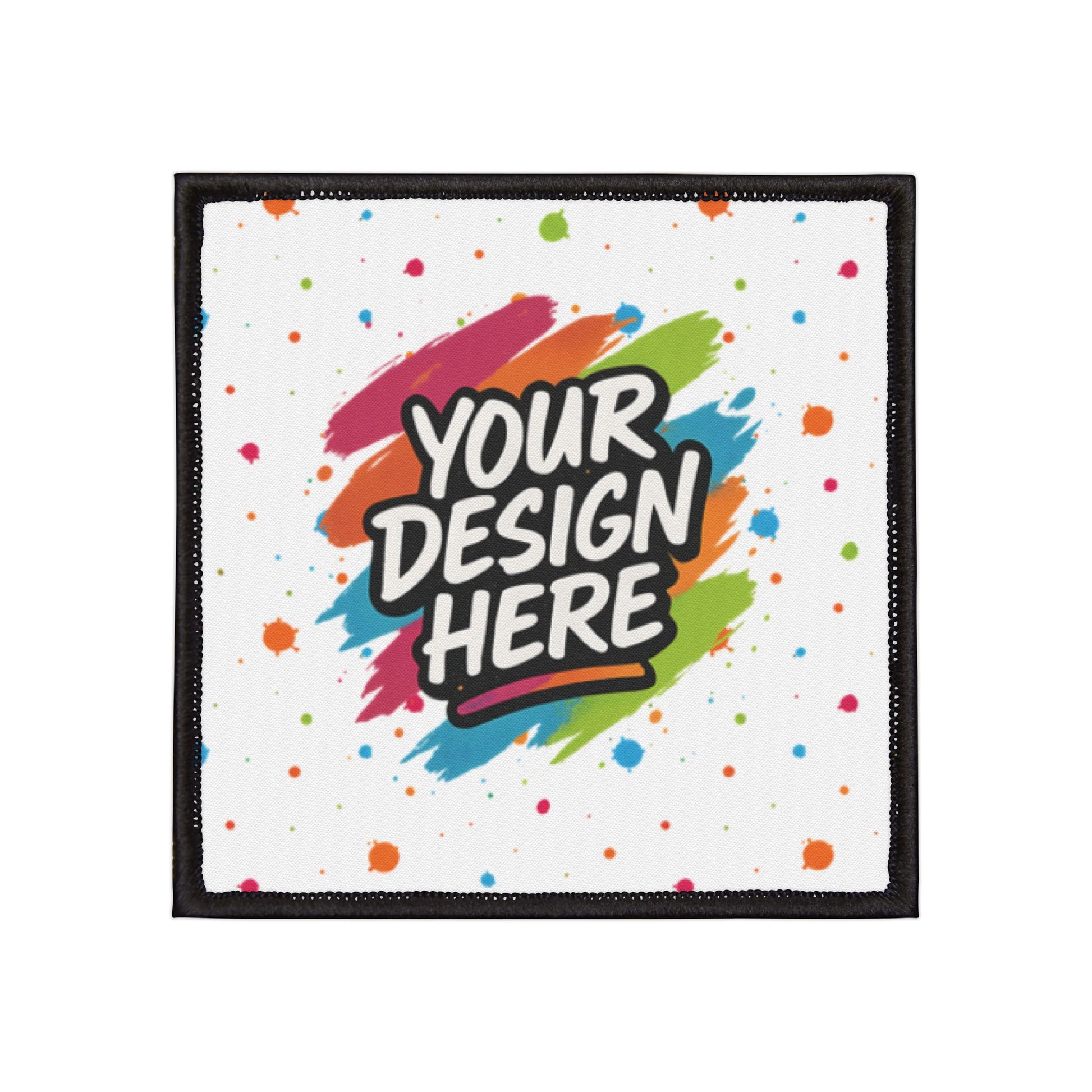 Custom Iron-On Patches — back view
