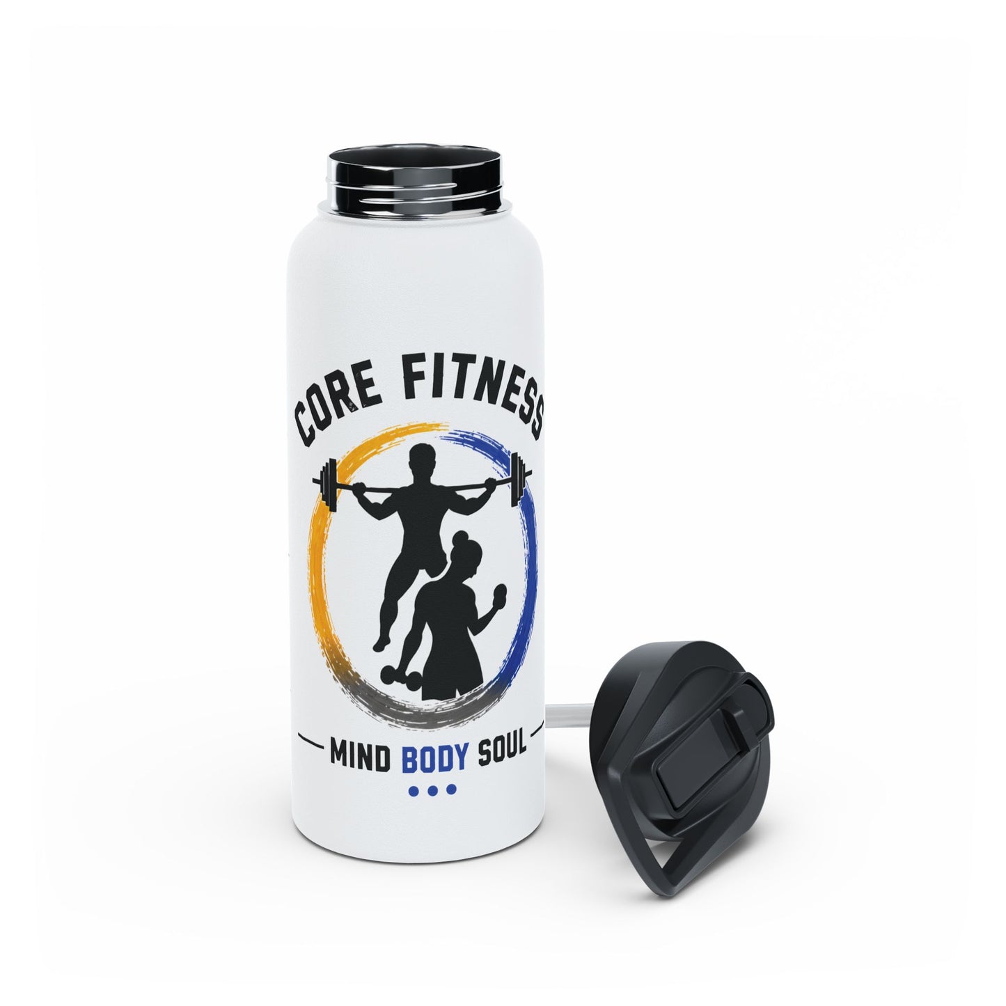 Core Fitness | Water Bottle with Handle & Flip-Up Lid